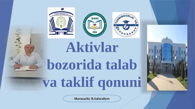 Talab va taklifning iqtisodiy mazmuni