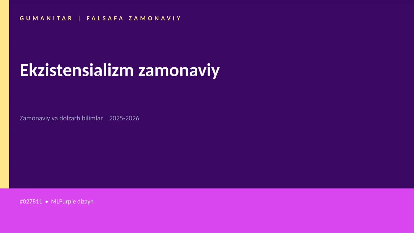 Ekzistensializm zamonaviy