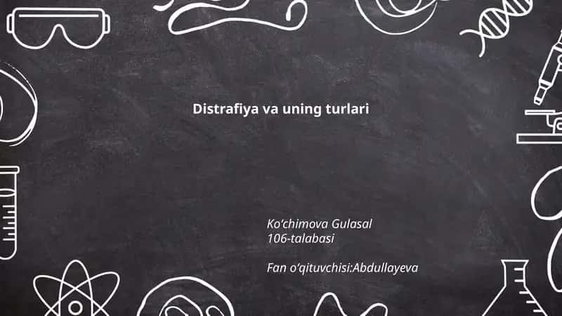 Distrafiya va uning turlari
