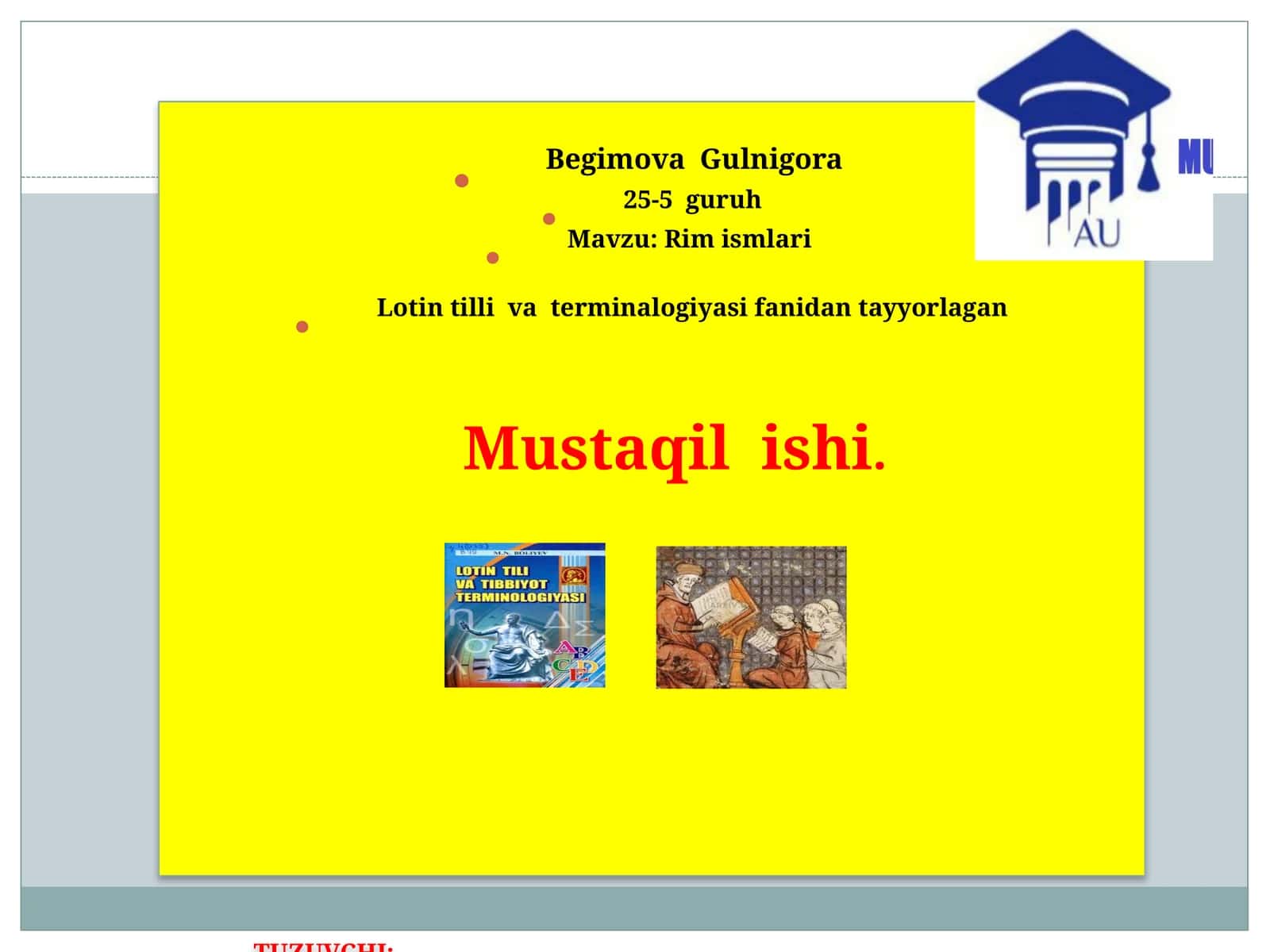Rimismlar va lotin tili terminologiyasi
