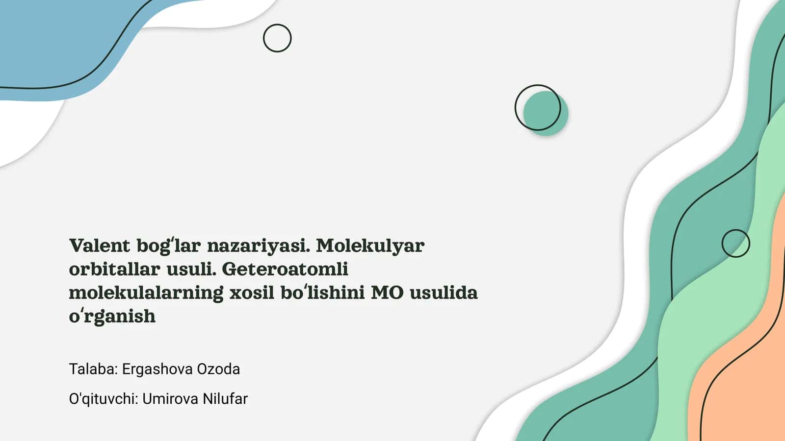 Valent bog‘lar nazariyasi