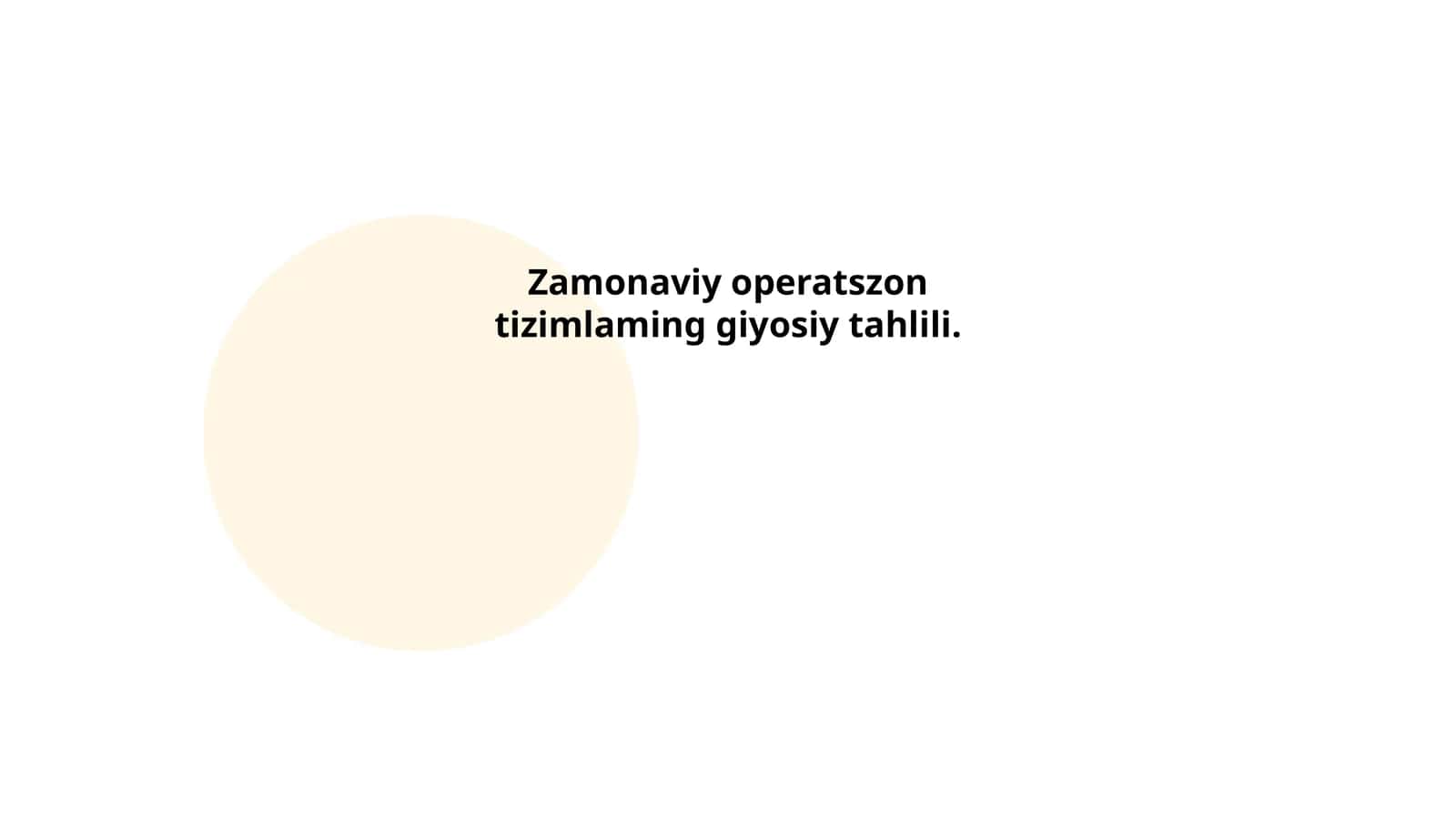 Zamonaviy operatsion tizimlarning kernel arxitekturasi