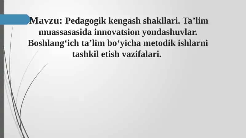 Pedagogik kengash shakllari va innovatsion yondashuvlar