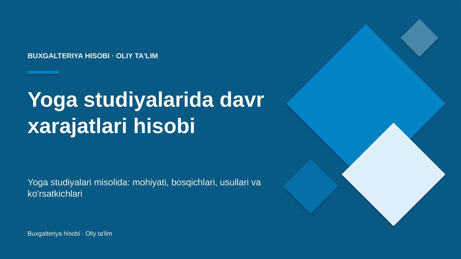 yoga studiyalarida davr xarajatlari hisobi 9669