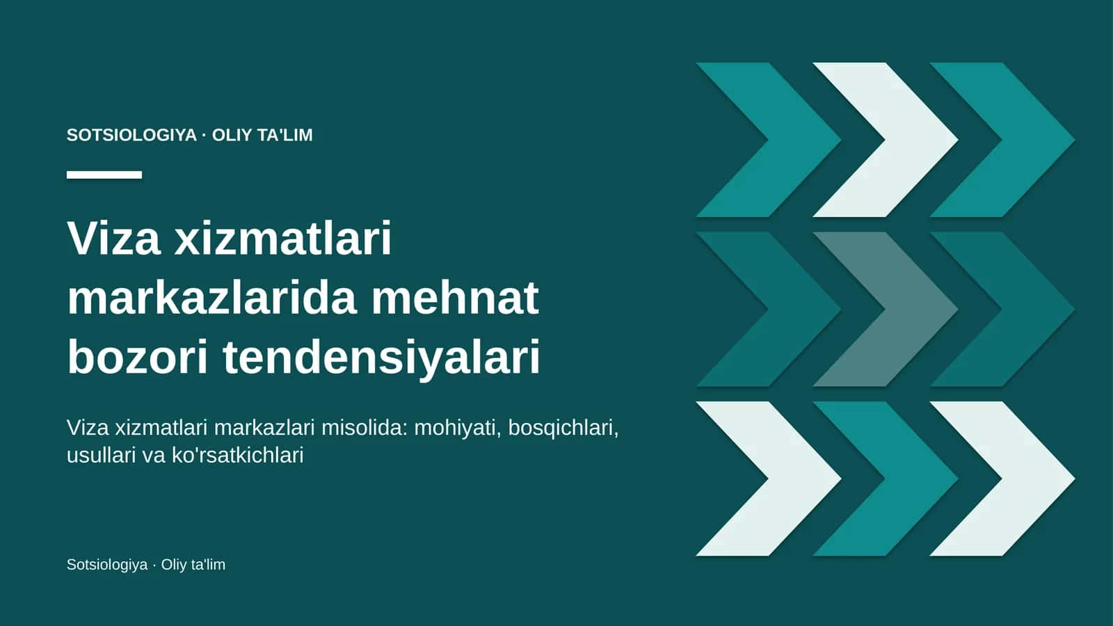 Viza xizmatlari markazlarida mehnat bozori tendensiyalari