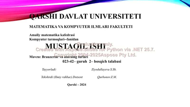 Brauzerlar va ularning turlari