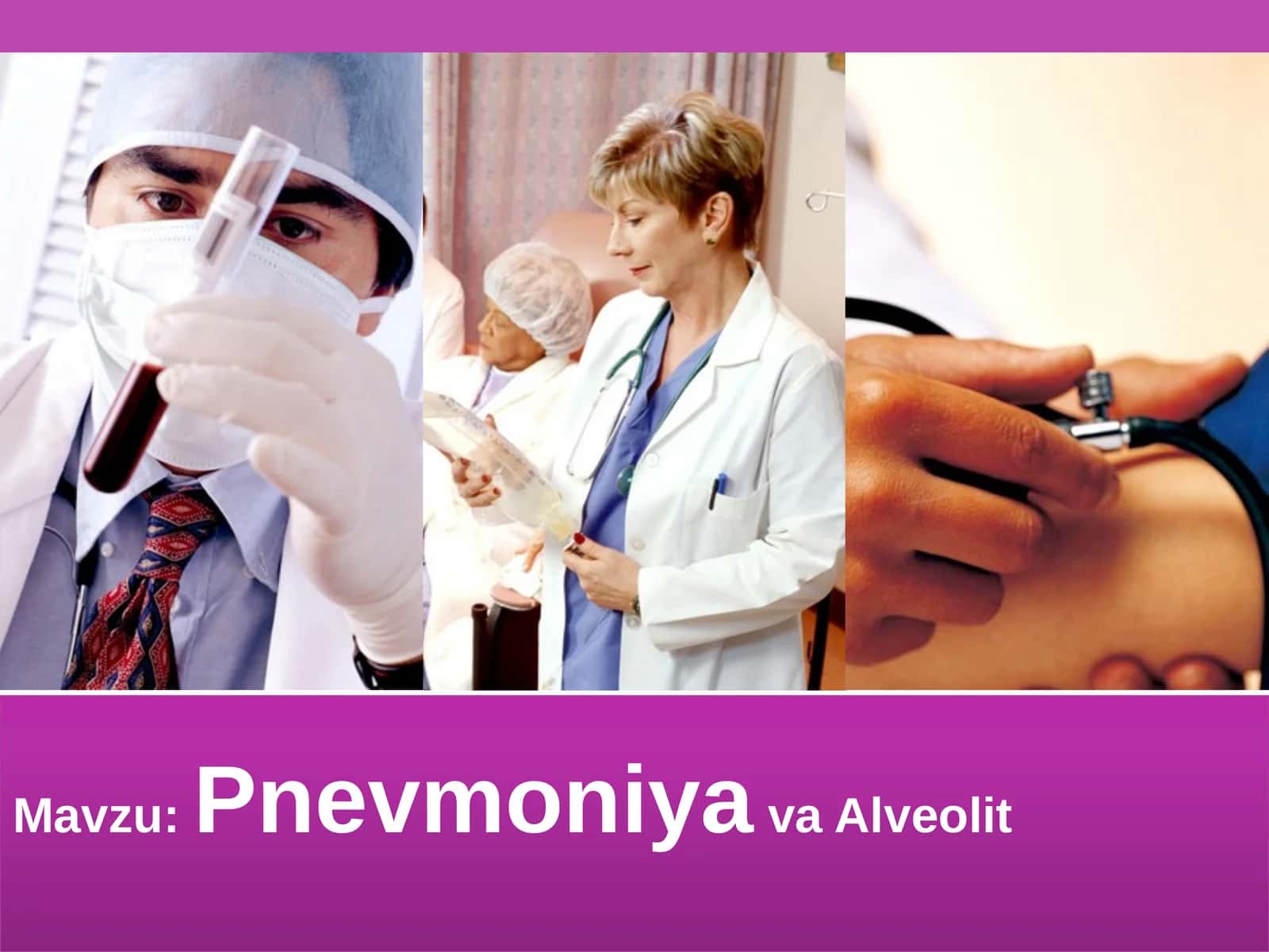 Pnevmoniya va Alveolit