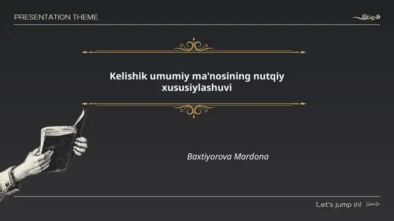 Kelishik umumiy ma'nosining nutqiy xususiylashuvi