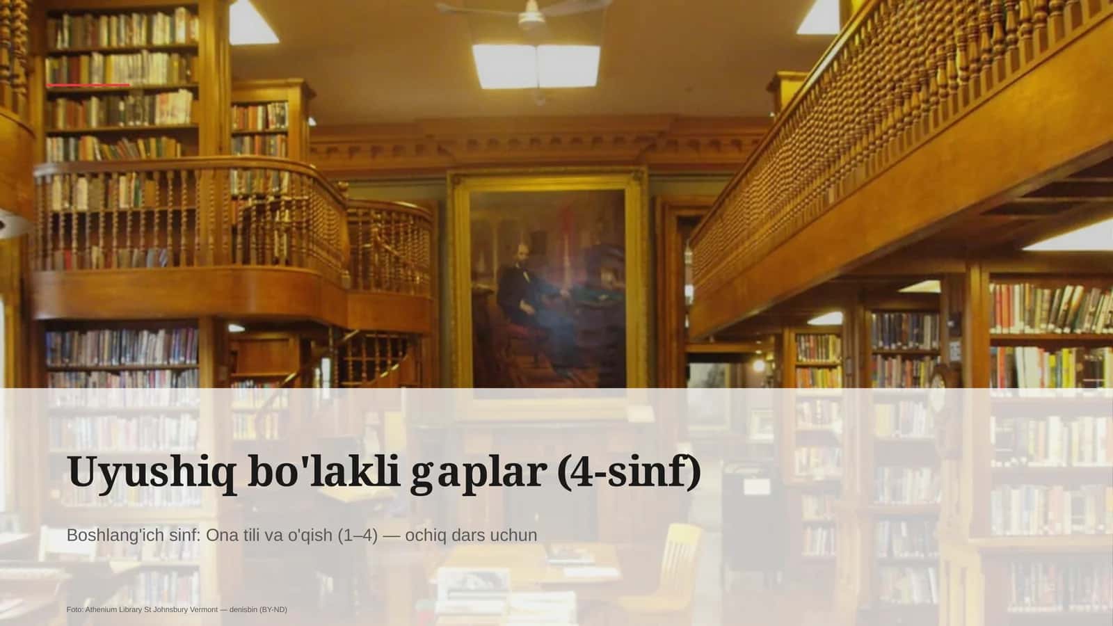 Uyushiq bo'lakli gaplar (4-sinf)
