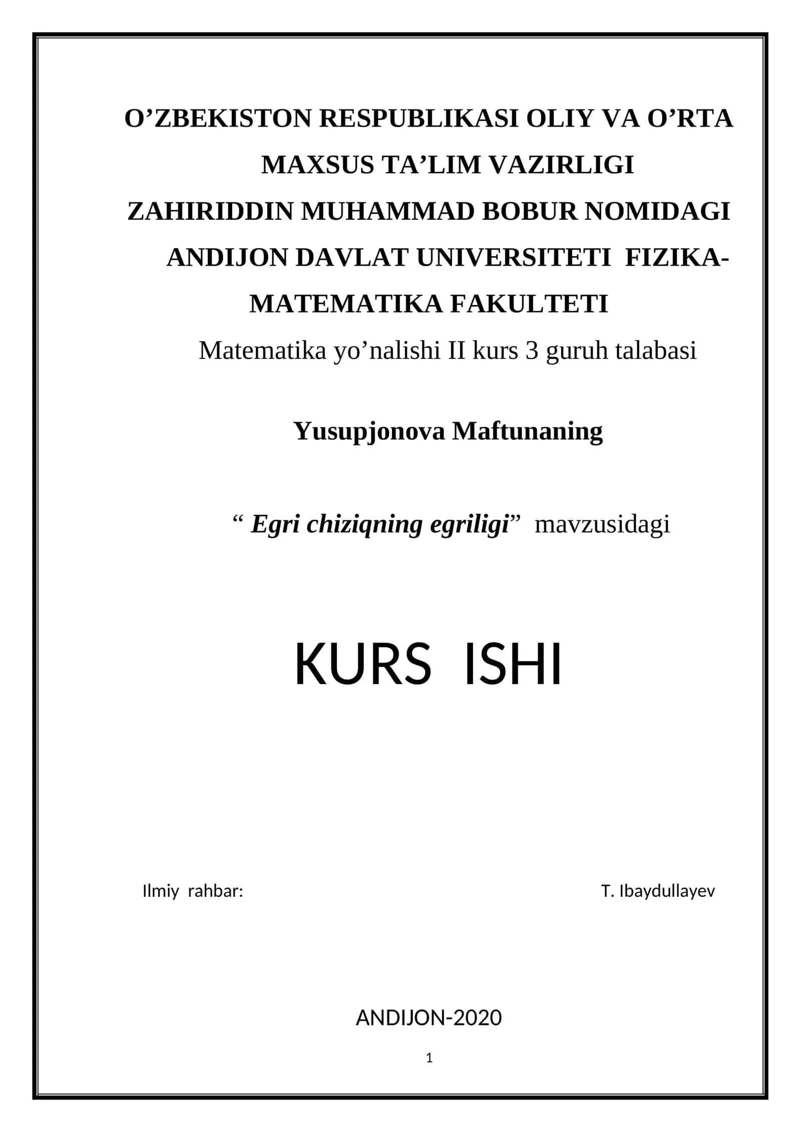Egri chiziqning egriligi