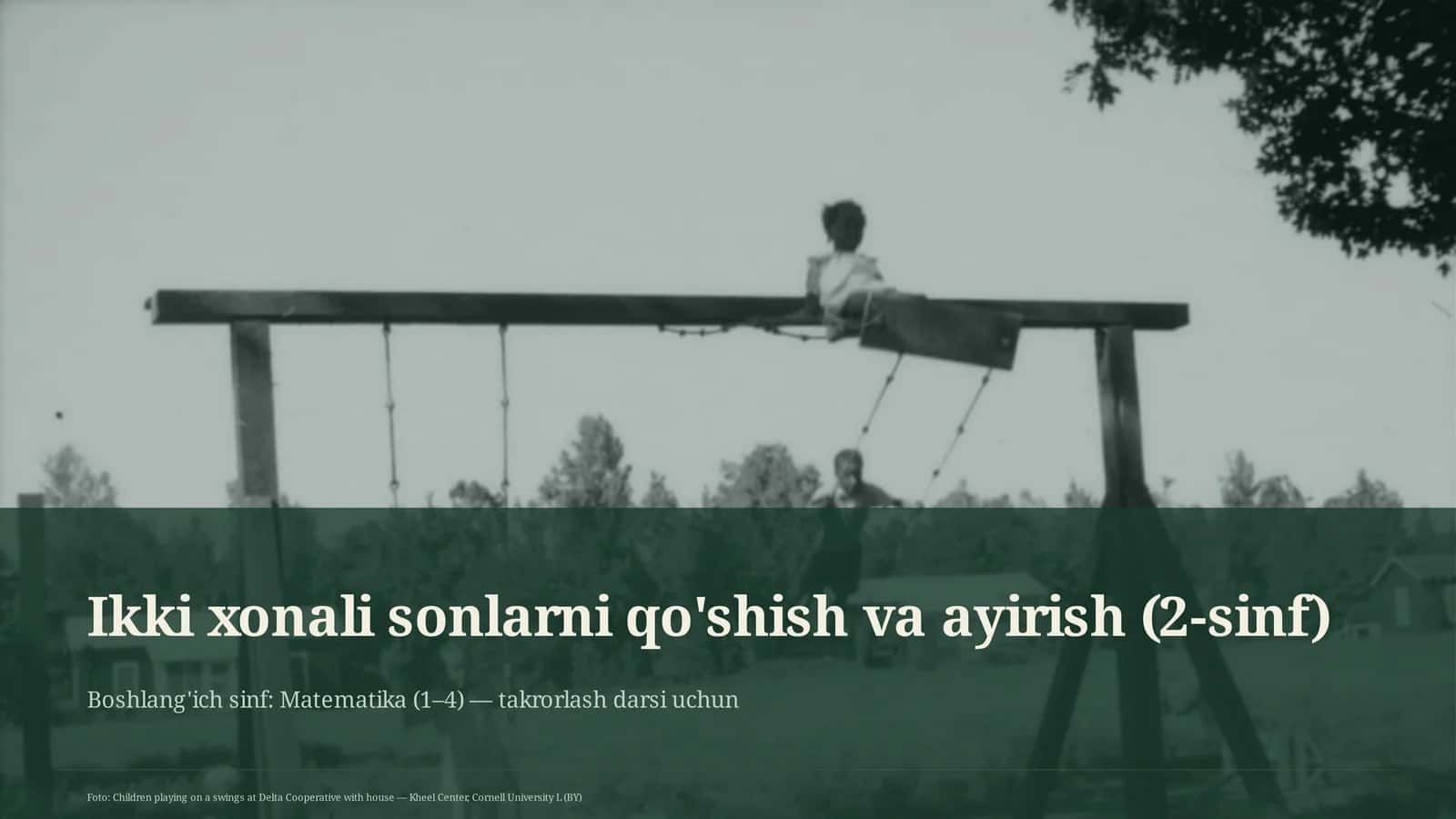Ikki xonali sonlarni qo'shish va ayirish (2-sinf)