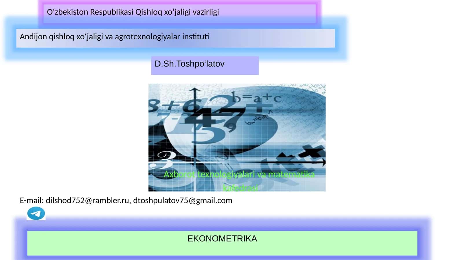JUFT REGRESSION TAHLIL
