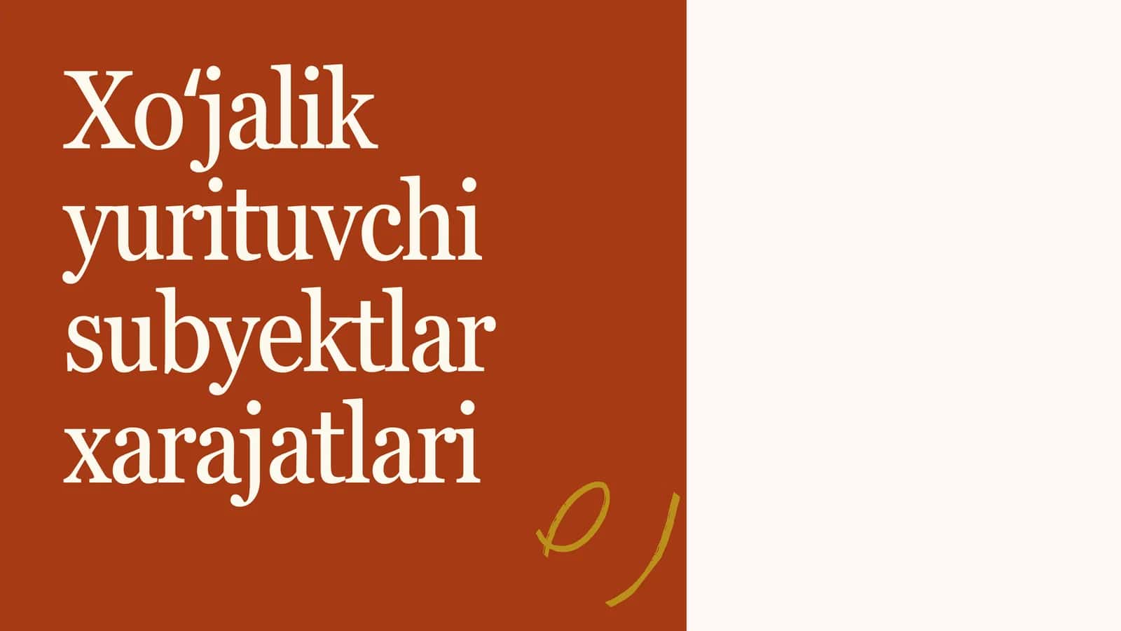 Xoʻjalik yurituvchi subyektlar xarajatlari