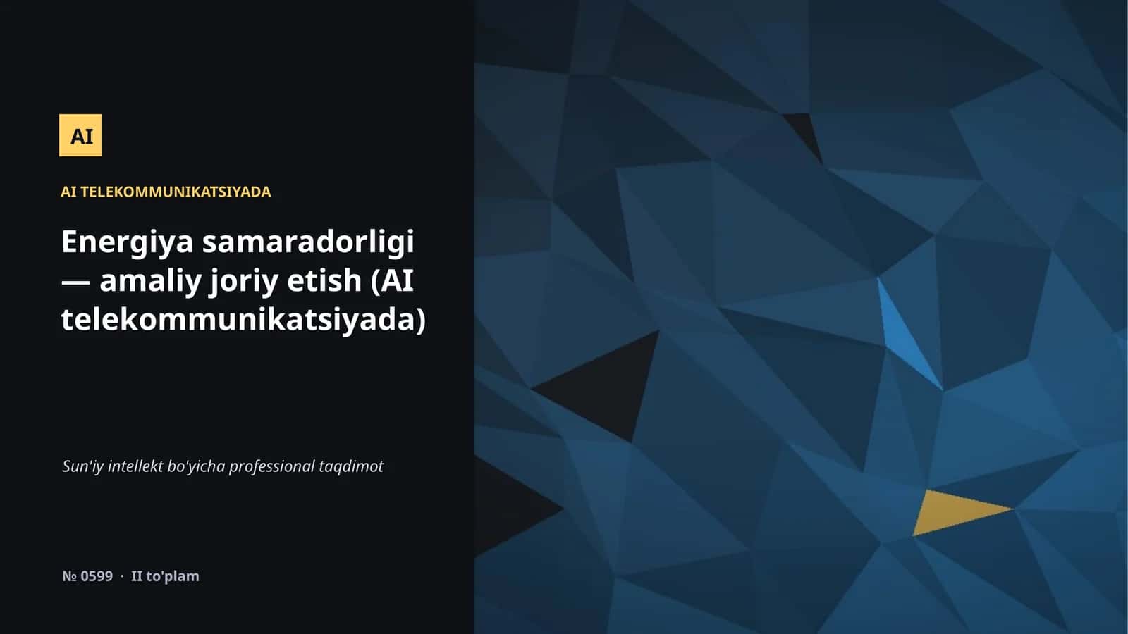 AI TELEKOMMUNIKATSIYADA