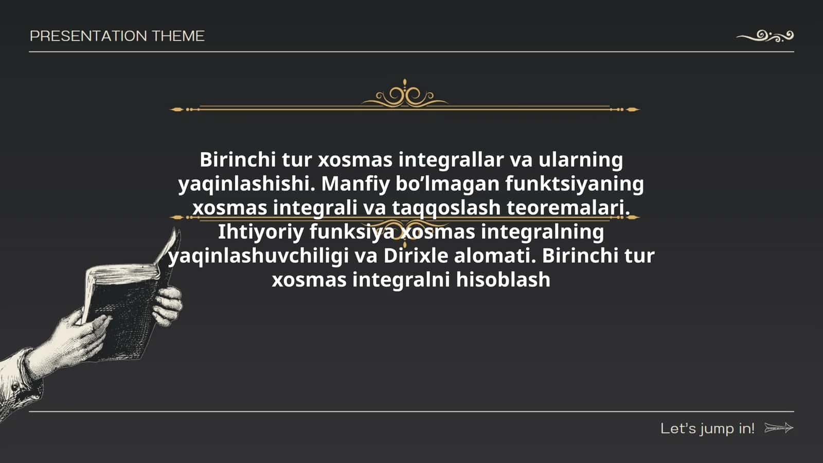 Birinchi tur xosmas integrali