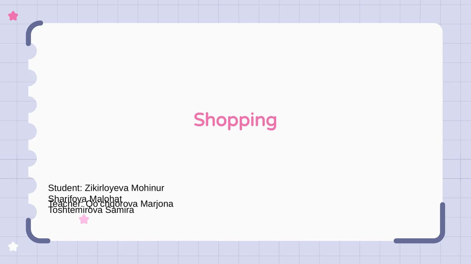 Shopping