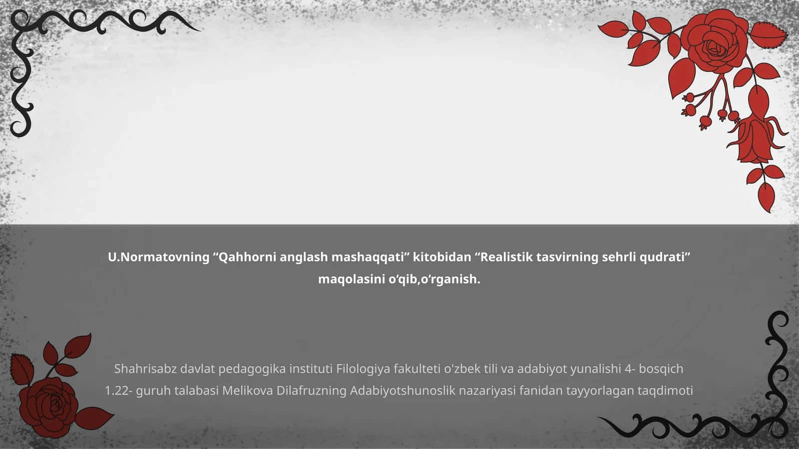 Realistik tasvirning sehrli qudrati