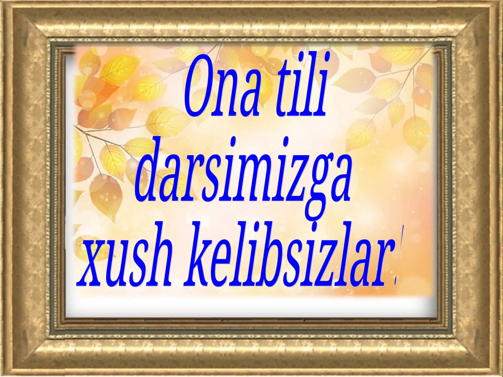 Ona tili va adabiyot fan oyligi