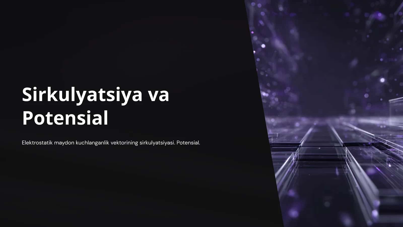 Sirkulyatsiya va Potensial