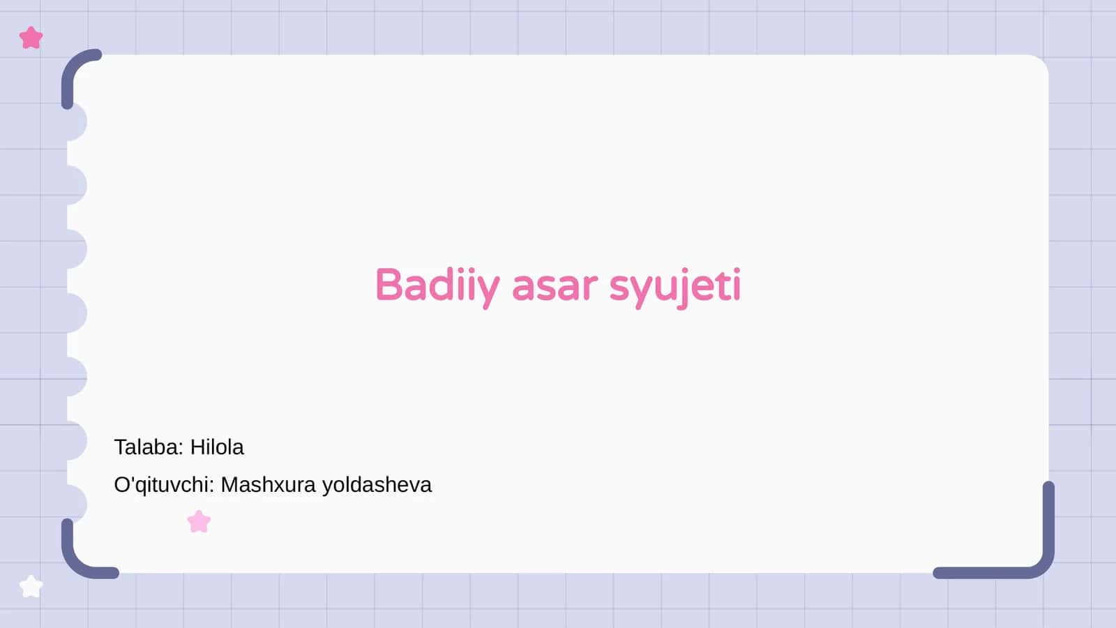 Badiiy asar syujeti