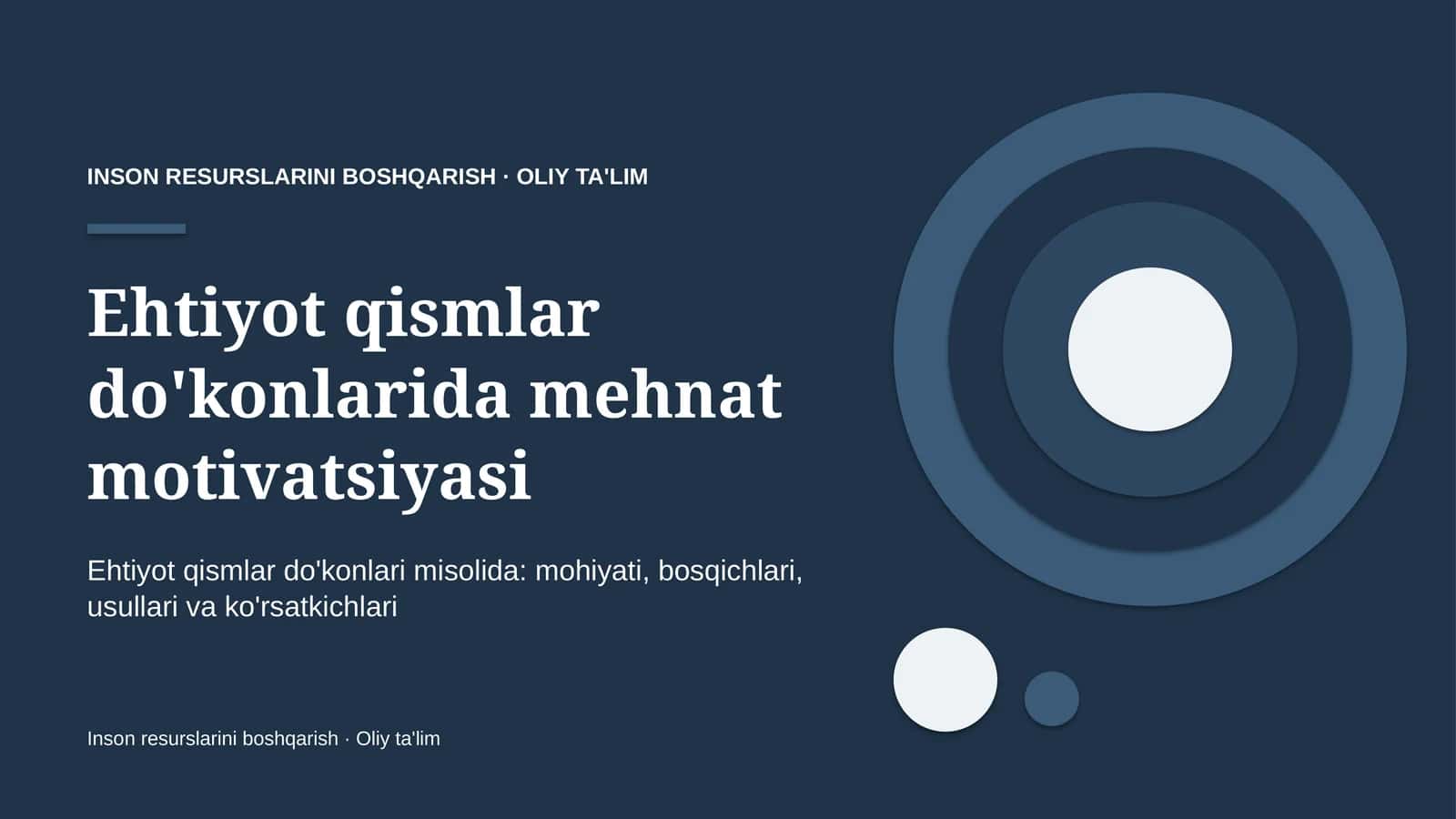 ehtiyot qismlar do'konlarida mehnat motivatsiyasi 4775