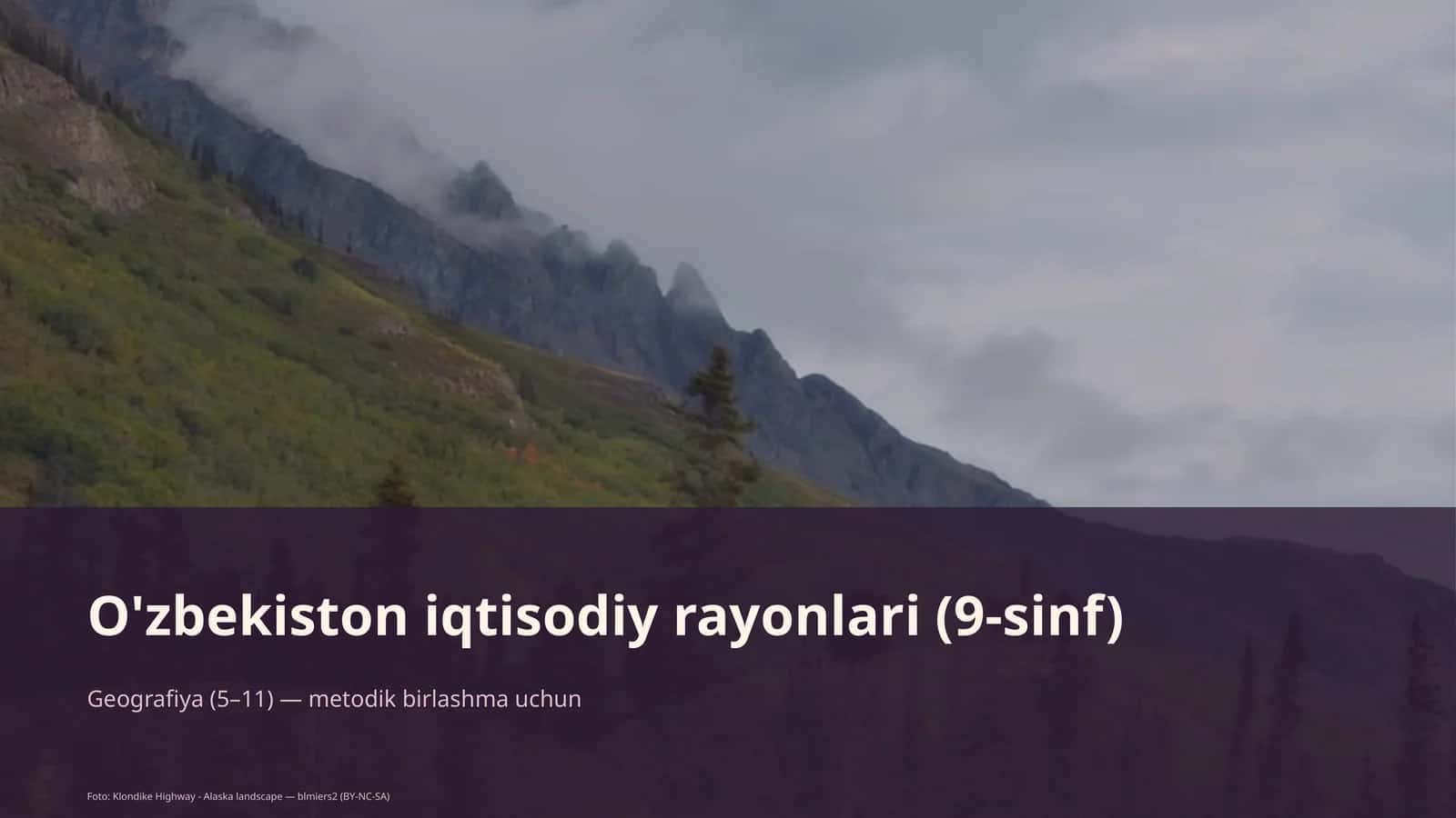 O'zbekiston iqtisodiy rayonlari (9-sinf)