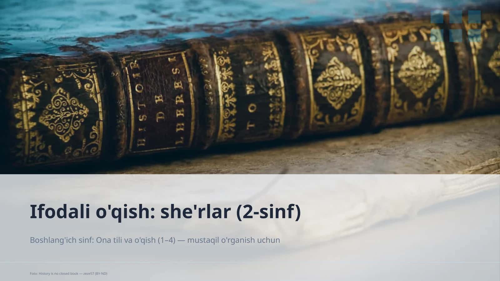 Ifodali o'qish: she'rlar (2-sinf)