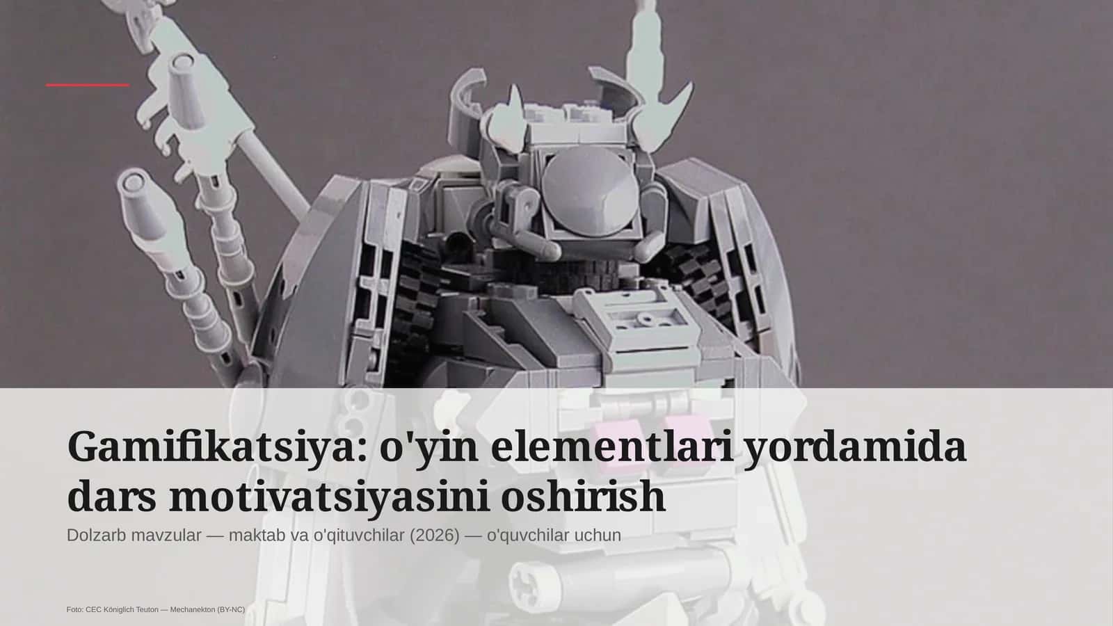 Gamifikatsiya: o'yin elementlari yordamida dars motivatsiyasini oshirish