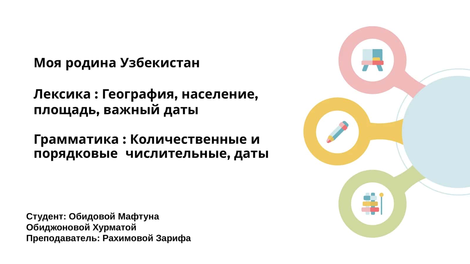 Моя родина Узбекистан