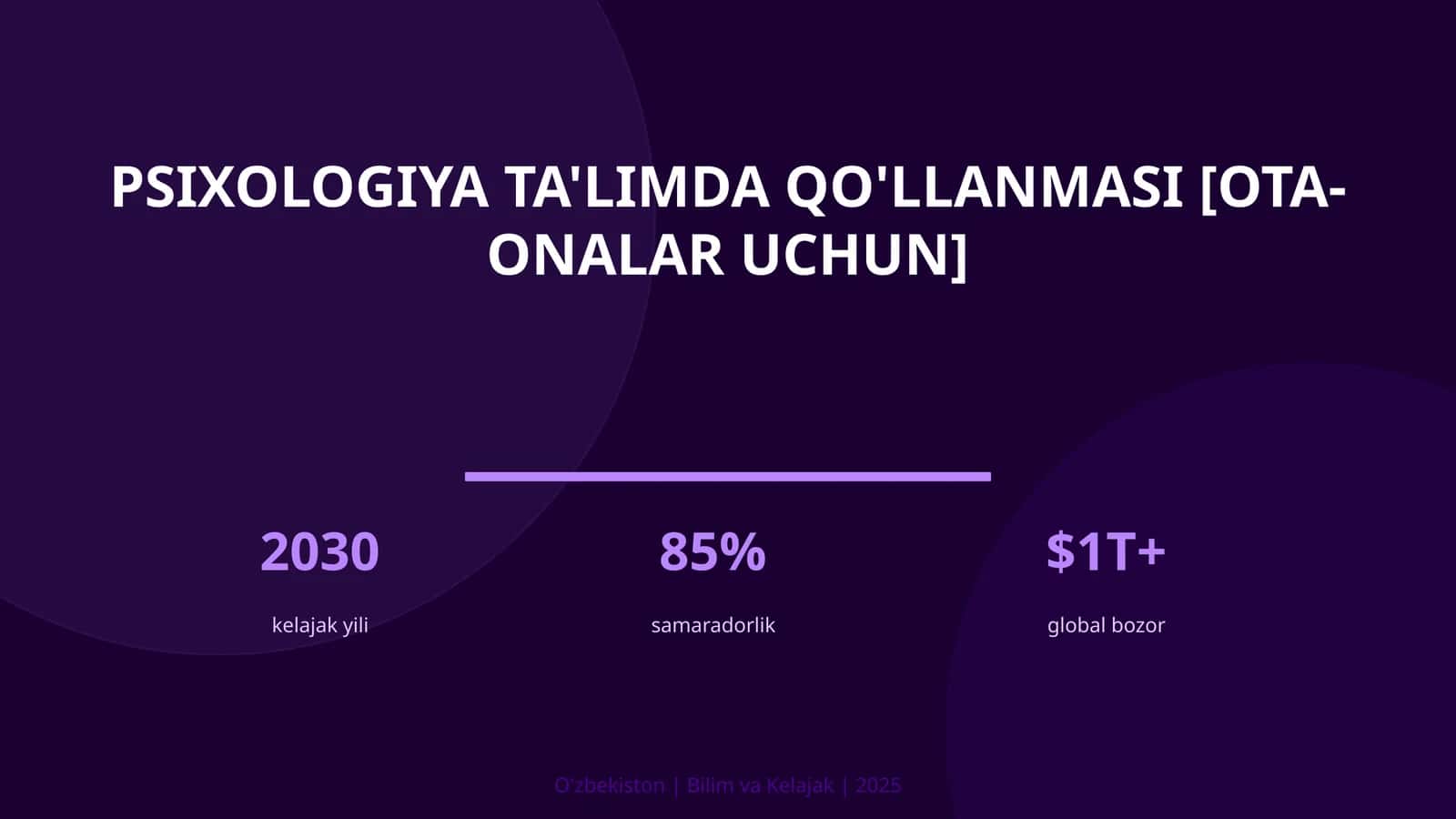 Psixologiya ta'limda qo'llanmasi [ota-onalar uchun]