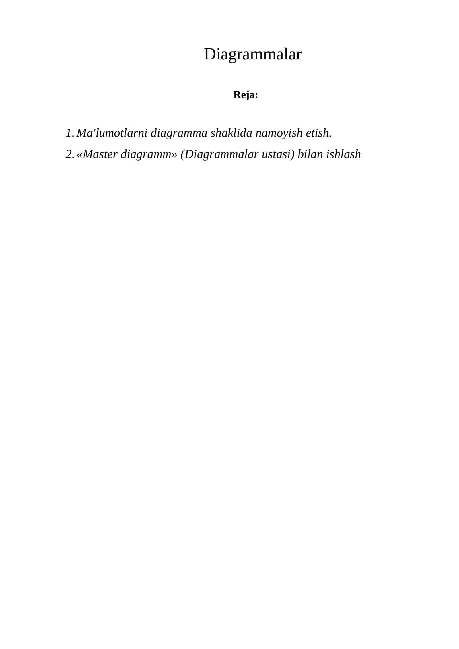 Diagrammalar
