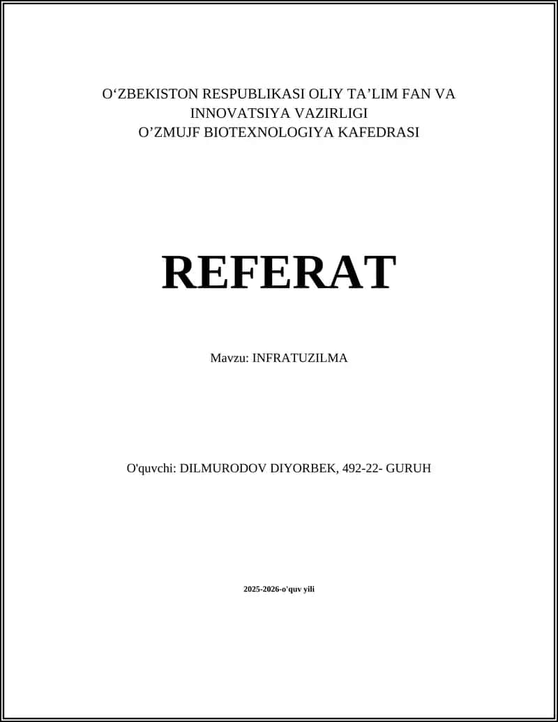 INFRATUZILMA