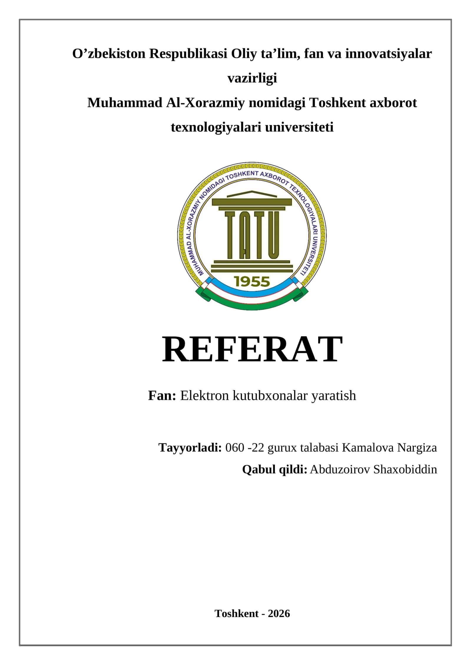 QS TOP universitetlari raqamli kutubxonalari