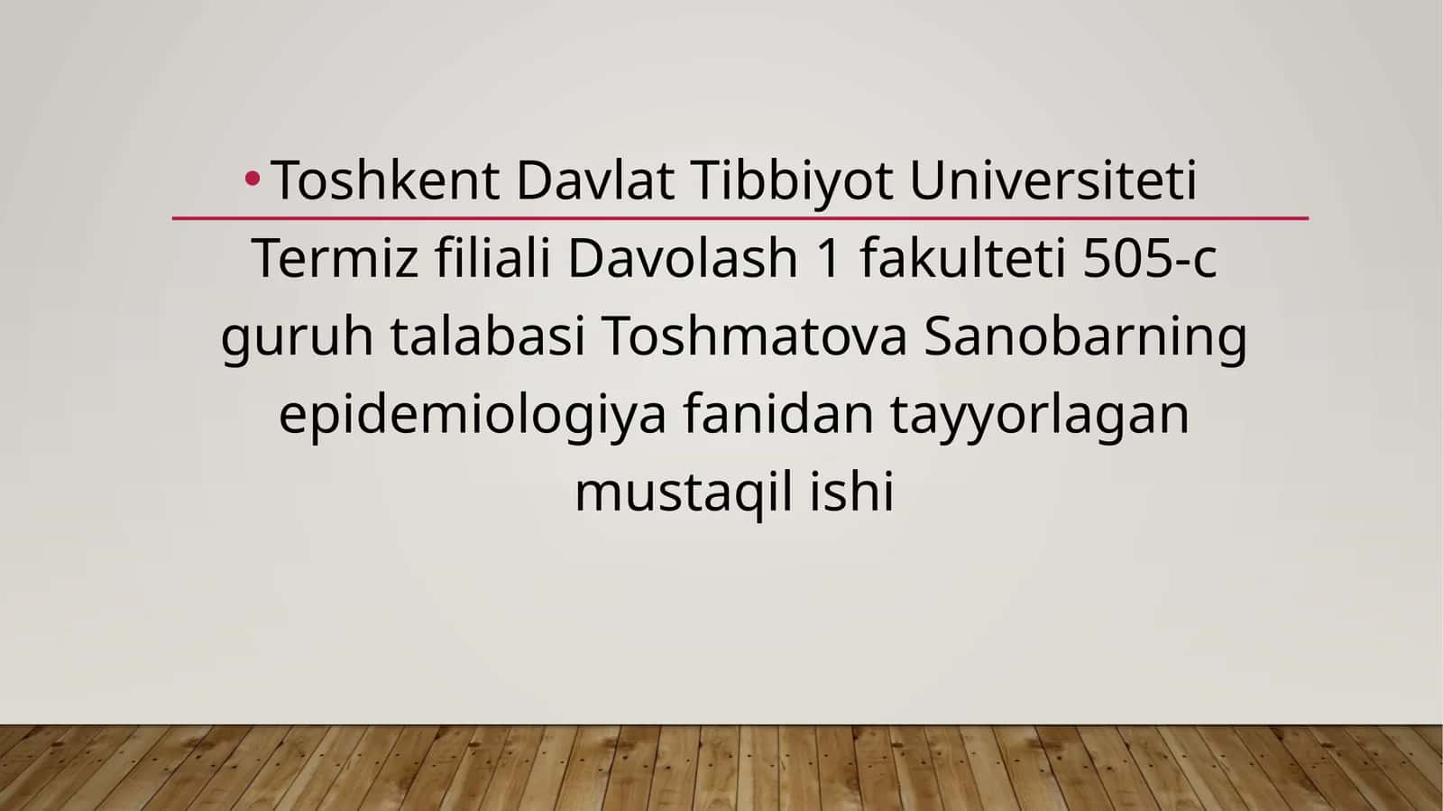 Gospital infeksiyalar: infeksiya manbai, tarqalish yo‘llari va omillari. Kasalxona ichi infeksiyalarining (KII) etiologik tarkibi.