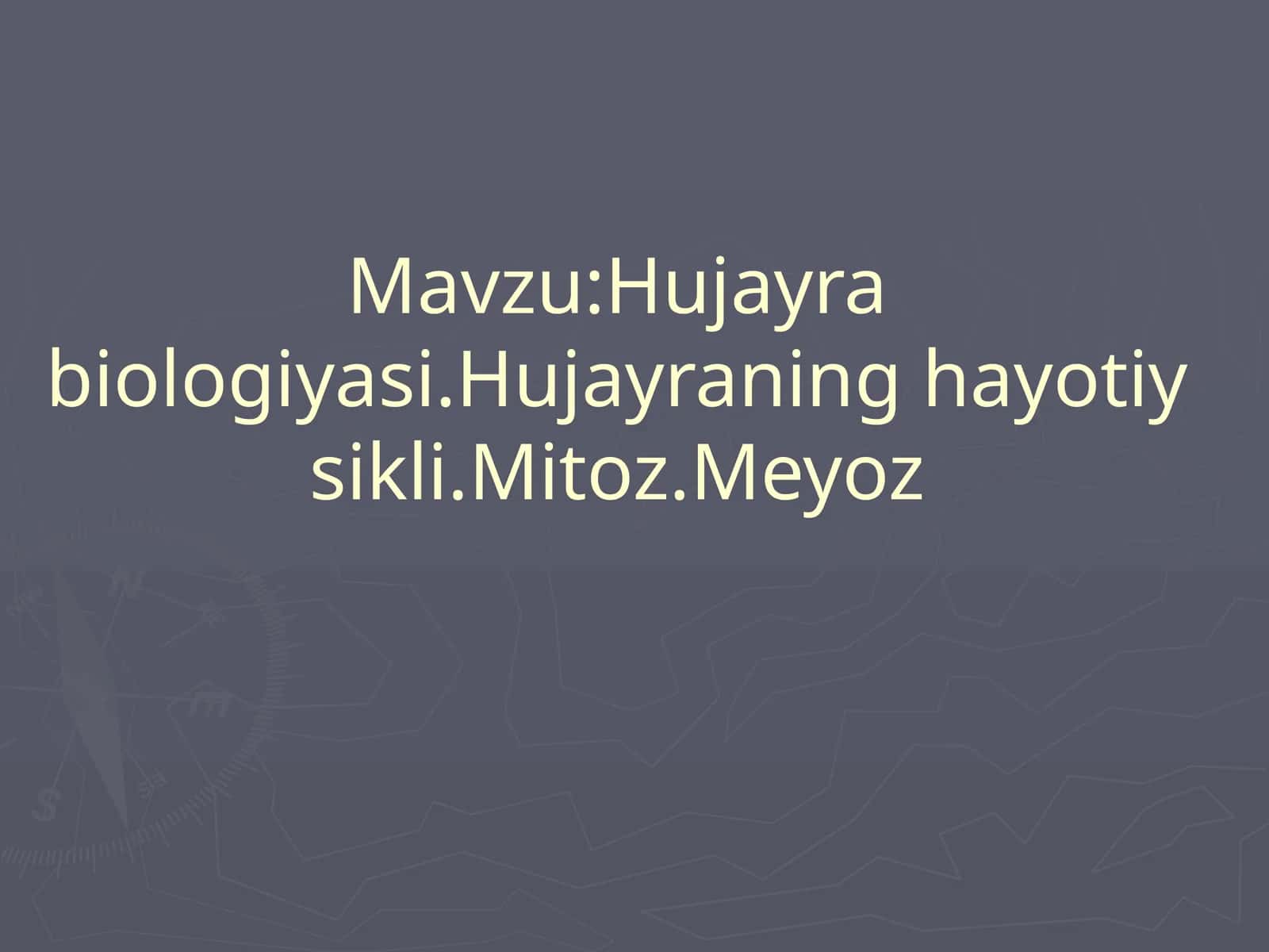 Hujayrabiologiyasi