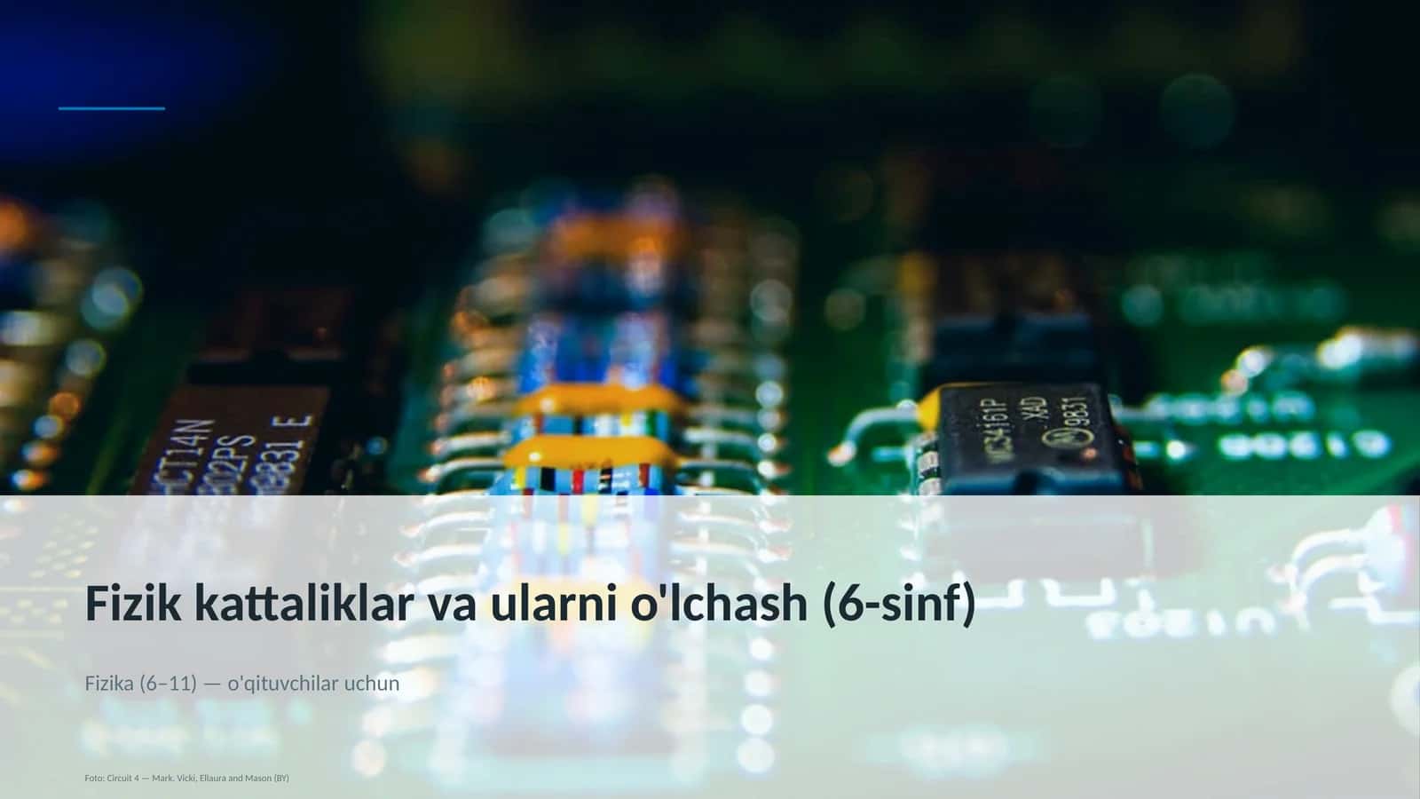 Fizik kattaliklar va ularni o'lchash (6-sinf)