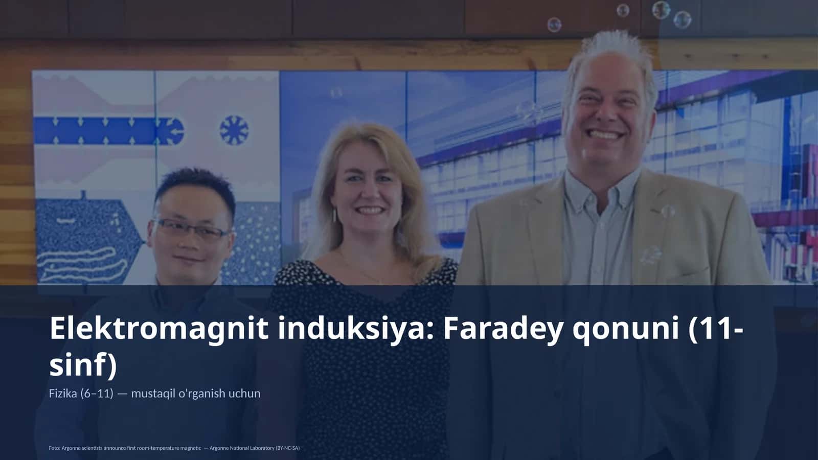 Elektromagnit induksiya: Faradey qonuni (11-sinf)