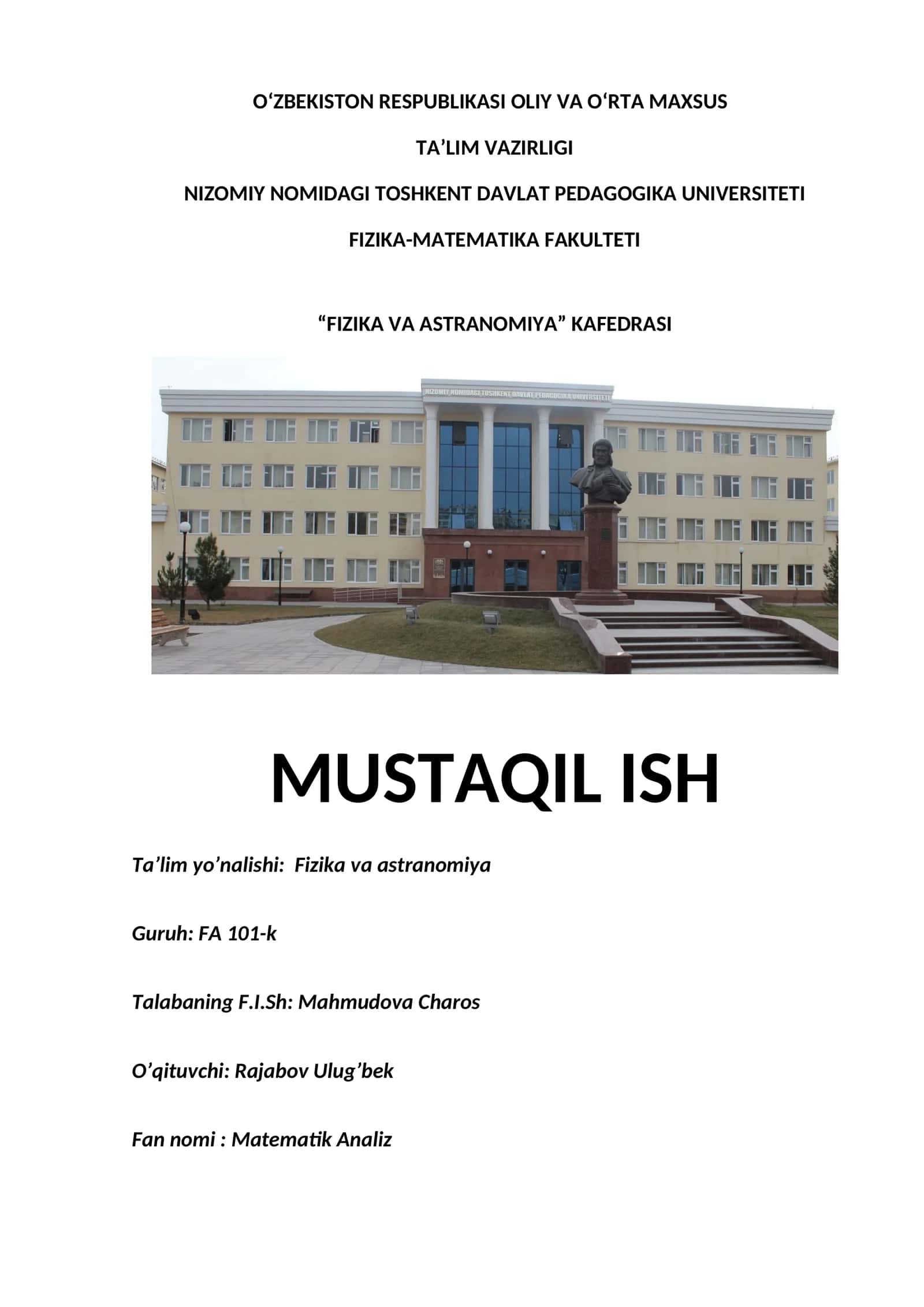 Funksiya hosilasi