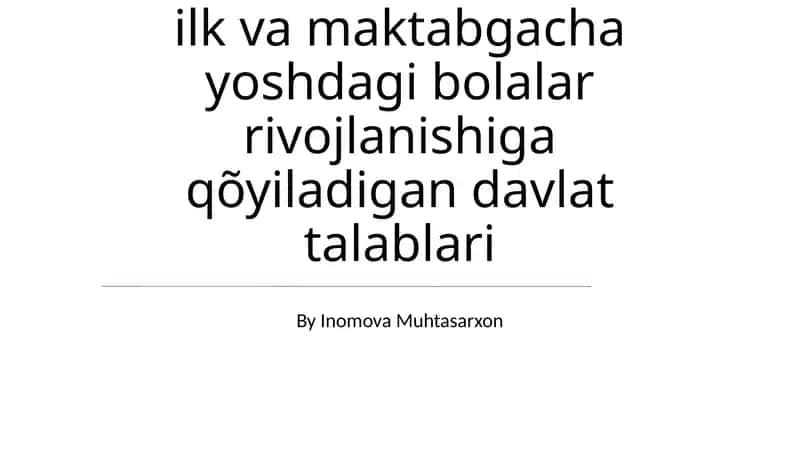 Davlat talablari