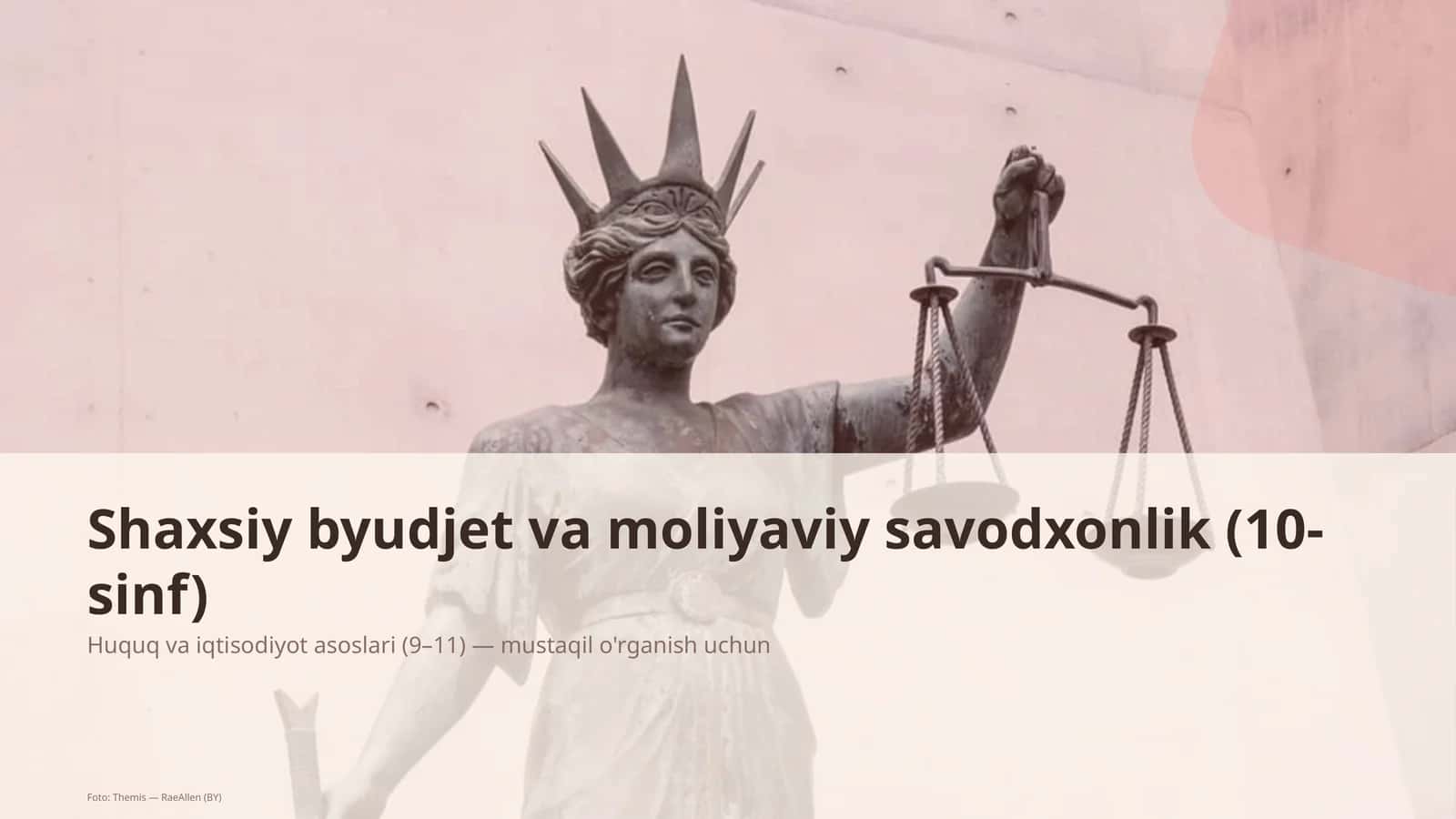 Huquq va iqtisodiyot asoslari (9–11)