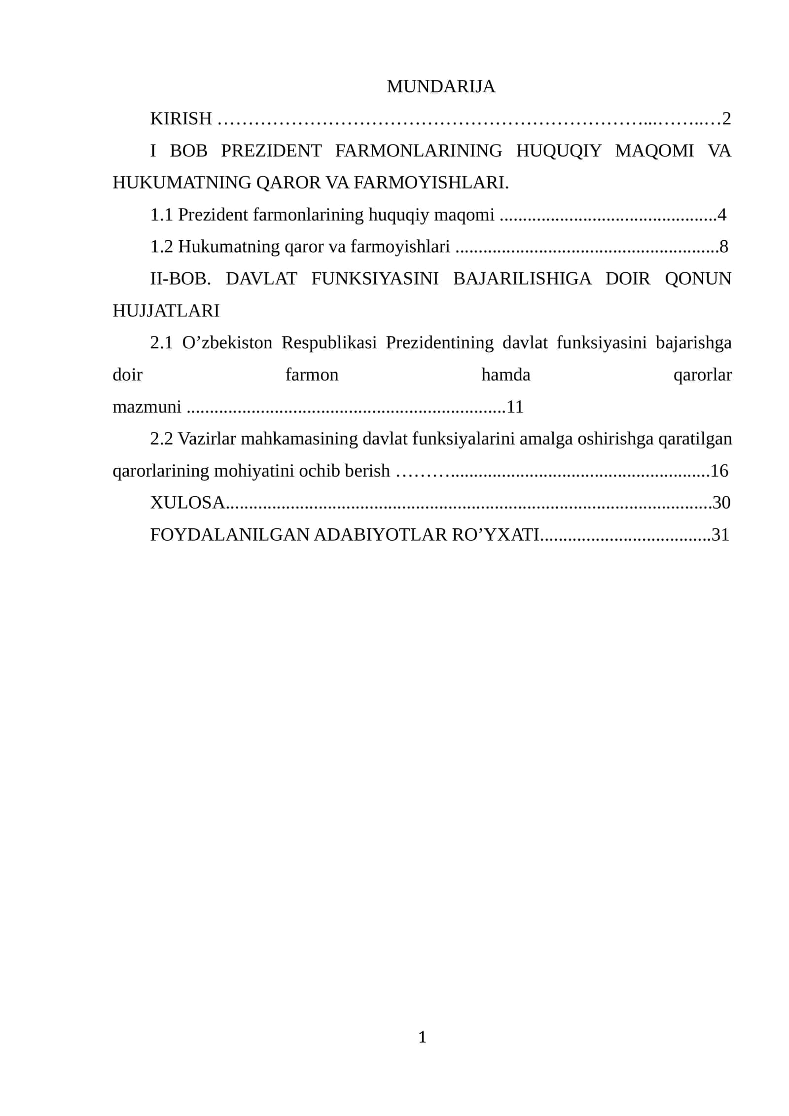 Oʻzbekiston Respublikasi prezidenti farmonlari