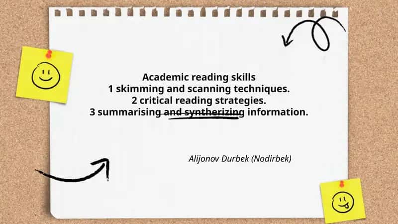 Academic reading skills