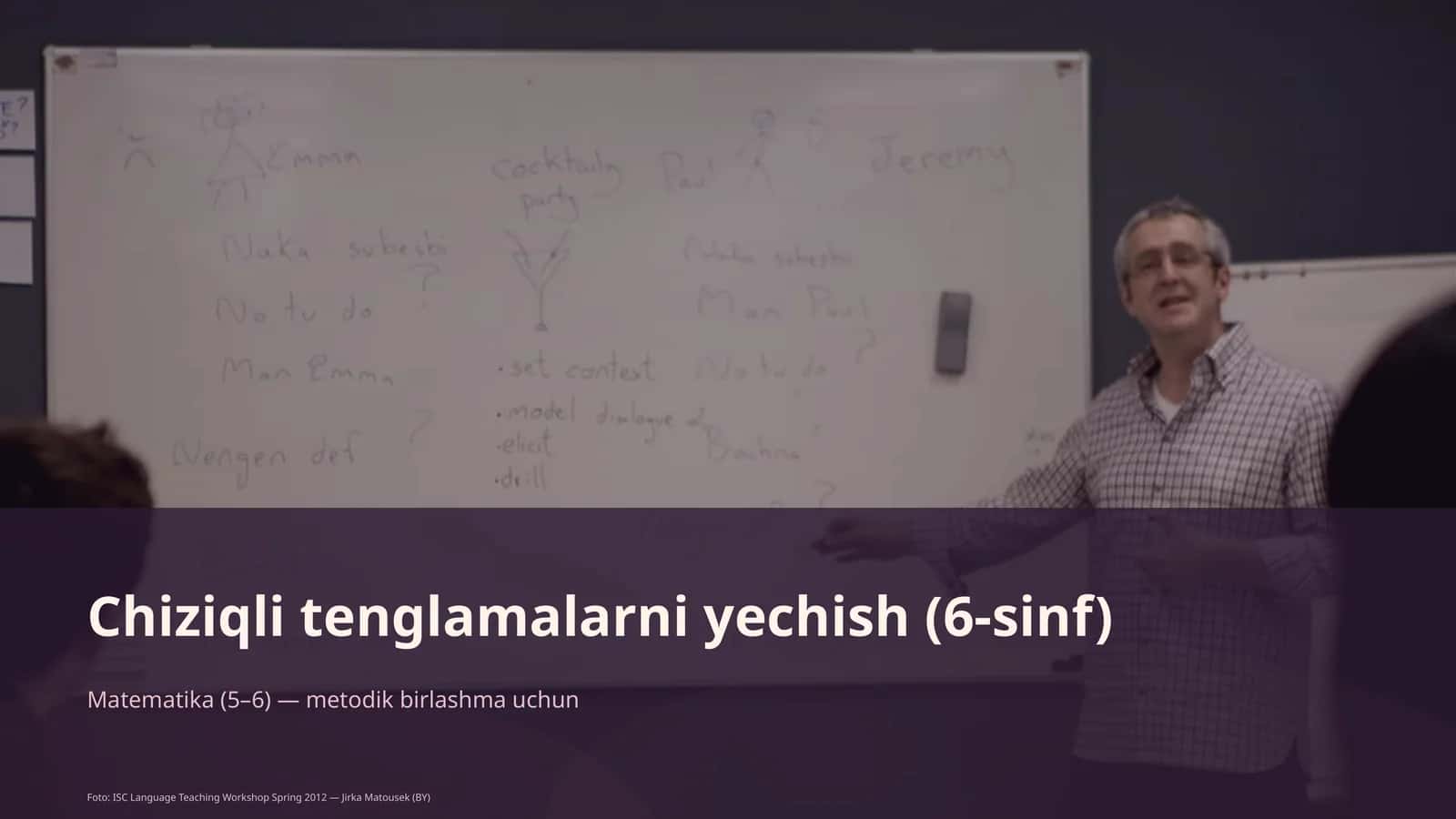 Chiziqli tenglamalarni yechish (6-sinf) Matematika (5-6) — metodik birlashma uchun