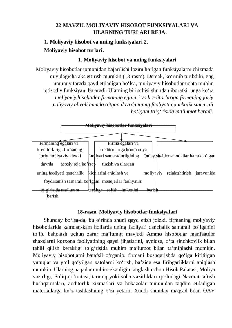 Moliyaviy hisobotlar