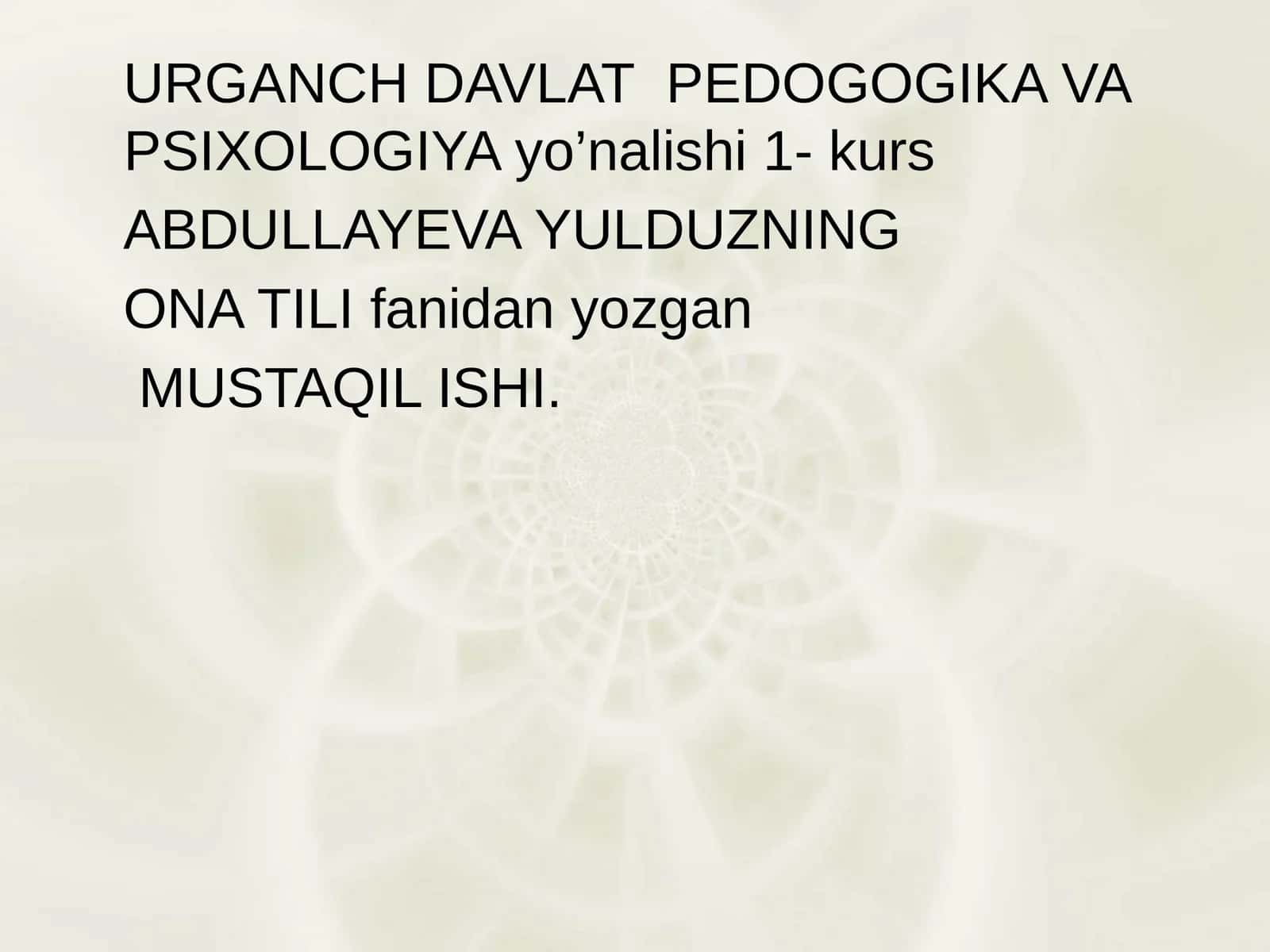 Alisher Navoiyning O’zbek adabiy tili rivojlanishdagi o’rni