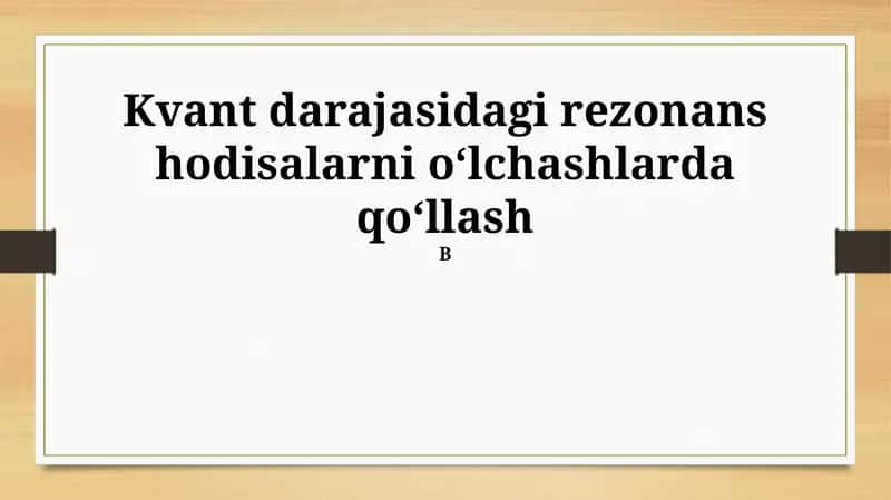 Atomik magnit rezonansi (AMR)