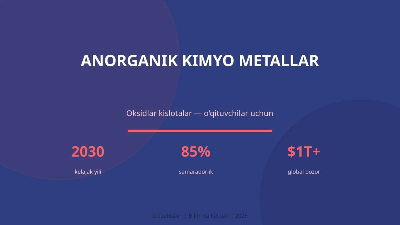 ANORGANIK KIMYO METALLAR