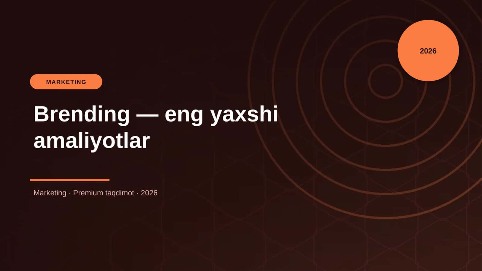 Brending — eng yaxshi amaliyotlar