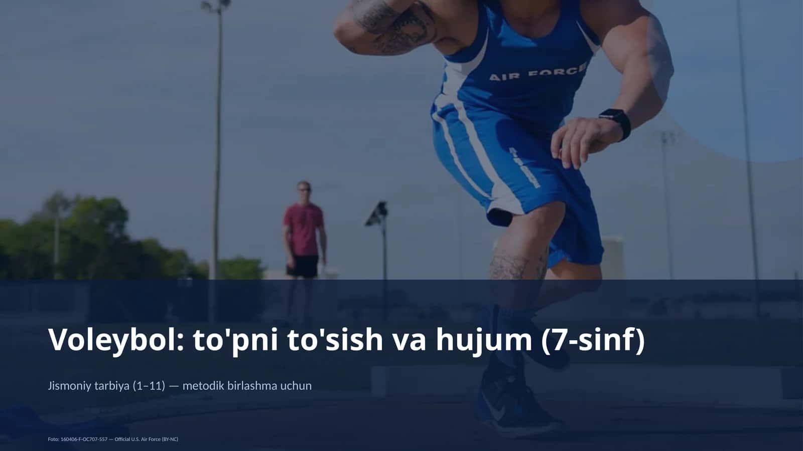 Voleybol: to'pni to'sish va hujum (7-sinf)