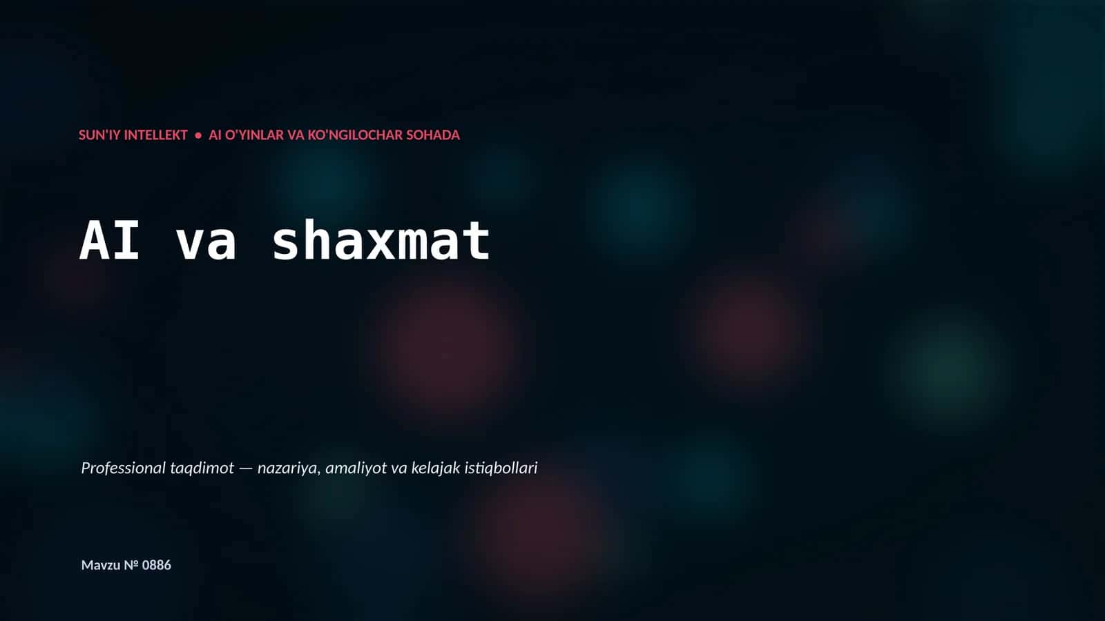AI va shaxmat